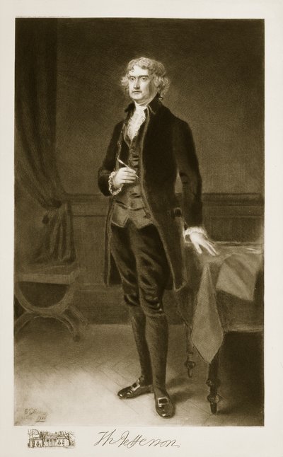 Thomas Jefferson, 3rd President of the United States of America by Eliphalet Frazer Andrews